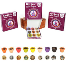 Deals, Discounts & Offers on  - SIGNAMIO Navgrah Sambrani Havan Dhoop Cup for Pooja with Divine Fragrance (Pack of 3, 36 Cups)