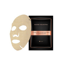 Deals, Discounts & Offers on Beauty Care - Manish Malhotra Beauty By MyGlamm Illuminating Golden Face Sheet Mask With Tangerine Peel Extract-20gm