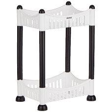 Deals, Discounts & Offers on  - Amazon Brand - Solimo Two-Tier Multipurpose Plastic Rack