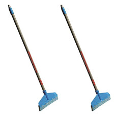 Deals, Discounts & Offers on Home Improvement - Signoraware Ultra-Clean Floor Wiper PP coating ROD (Blade-16inch, Pipe-36inch) (WP-31), Set of 2, Multicolour