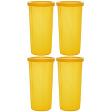 Deals, Discounts & Offers on  - Cutting EDGE Spill Proof Tumbler, 300 ml, Set of 4, Yellow