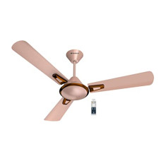 Deals, Discounts & Offers on  - Havells Festiva Prime Decorative BLDC 1200mm Energy Saving with Remote Control 5 stars Ceiling Fan (Beige Cola Chrome, Pack of 1)