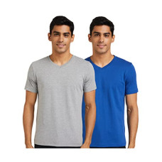 Deals, Discounts & Offers on Men - [Size L] Amazon Brand - Symbol Men's Regular Fit T-Shirt (Pack of 2)