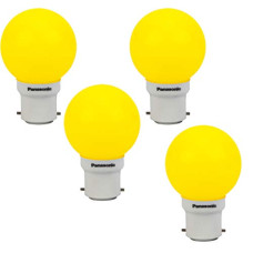 Deals, Discounts & Offers on  - Panasonic 0.5W B22 LED Bulb, Pack of 4, (92853YW-pk4)