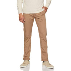 Deals, Discounts & Offers on Men - [Size 34] Celio Mens 5 Pocket Solid Trouser Pants