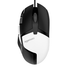 Deals, Discounts & Offers on  - Amazon Basics Wired Gaming Mouse, 4000 Dpi, Lightweight, 8 Programmable Buttons, 500 IPS High-Speed Tracking, 1.6M Length USB Cable,