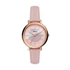 Deals, Discounts & Offers on Women - Fossil Women's Jacqueline Stainless Steel and Leather Solar-Powered Watch