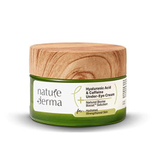 Deals, Discounts & Offers on Beauty Care - Nature Derma Hyaluronic Acid and Caffeine Under Eye Cream with Natural Biome-Boost|Reduces Dark Circles, Puffiness, Fine Lines & Wrinkles|Hydrated, Strengthened Skin | 15ml | Dermatologically Tested