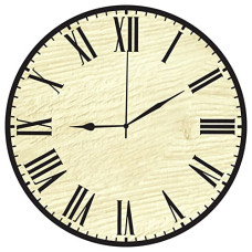 Deals, Discounts & Offers on  - Creative Arts n Frames Wall Decor Wooden Roman Numerals Wall Clock Without Glass (wallclock_1)