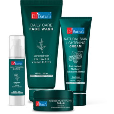 Deals, Discounts & Offers on  - Dr Batra's Skin Fairness Serum - 50 G, Face Wash Daily Care - 200 gm, Natural Skin Lightening Cream - 100 gm and Intense Moisturizing Cream -100 G (Pack of 4)(4 Items in the set)