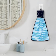 Deals, Discounts & Offers on  - Kuber Industries Microfiber Napkin|Washbasin Hanging Napkin|Kitchen Towel With Ties|Napkin For Kitchen|Zig Zag Napkin For Bathroom|Hand Towel For Kitchen|Blue