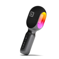 Deals, Discounts & Offers on Electronics - Portronics Dash 2 Wireless Bluetooth Karaoke Mic with 10W Speaker,Upto 10 Hour Playtime, Dynamic RGB Lights, Music Recording, Duet Singing, Mini Karaoke Machine