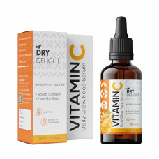 Deals, Discounts & Offers on Beauty Care - Dry Delight Vitamin C Daily Glow Face Serum - Radiant Skin, Moisture Boost, Anti-Aging, Even Tone, and UV Protection - 30ml