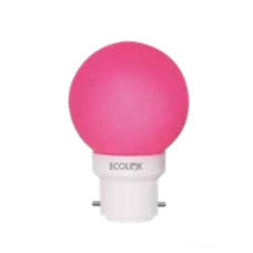 Deals, Discounts & Offers on  - EcoLink 0.5W Base B22 NeoGlow LED Bulb (Pink,Pack of 4)