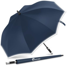 Deals, Discounts & Offers on  - ANYCHO Big Umbrella for Men with Reflective Stripe and Cover, 54 Inch Large Umbrella, Windproof, Waterproof and UV Protection Auto Open Golf Umbrella Big Size