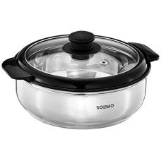 Deals, Discounts & Offers on  - Amazon Brand - Solimo Stainless Steel Casserole, (Silver, 1900ml)