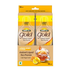 Deals, Discounts & Offers on  - Tata Tea Gold Instant Liquid Tea Premix, Lemon & Honey Flavour, Exotic Taste, No Powder Residue, Flavoured Instant Liquid Tea Premix, No Milk Required, 18ml per serve, Pack of 10 Sachets