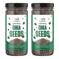 Deals, Discounts & Offers on  - GreenFinity Raw Chia Seeds, Calcium and Protein Rich Superfood 175g (Pack of 2 - 350g)