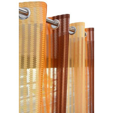 Deals, Discounts & Offers on  - LaVichitra 1 Piece Premium Sheer Door Curtain - 7 feet, Orange