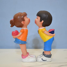 Deals, Discounts & Offers on  - CraftVatika Love Couple Home Decorative Showpiece, Proposing Couple Sculpture Figurine Gift