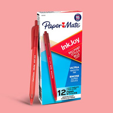 Deals, Discounts & Offers on  - PAPER MATE INKJOY 100RT Retractable Ball Pen 12x Red