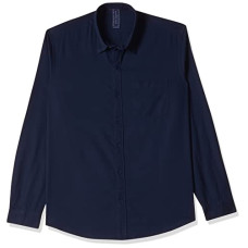 Deals, Discounts & Offers on Men - Numero Uno Men's Solid Slim Fit Shirt (KMSHFA111-NAVY-XL_Navy