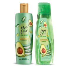 Deals, Discounts & Offers on Beauty Care - Hair & Care Pro Blend Damage Repair Hair Shampoo+Oil Combo (300ml+300ml) with Avocado, Aloe Vera and Olive Oil