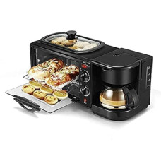 Deals, Discounts & Offers on  - Rambot (HOT DEAL WITH 12 YEARS WARRANTY) 3 in 1 Breakfast Maker With Coffee Maker, Mini Oven, NonStick Grill Toaster Oven Portable Multifunctional Family Size Breakfast Station, Electric Grilled Machine