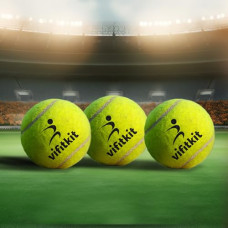 Deals, Discounts & Offers on  - VIFITKIT Cricket Ball, Tennis Ball for Cricket Tournament, ITF Approved, Rubber, Waterproof Technology, Street Match Cricket Ball, Tennis Ball