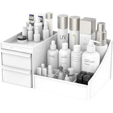 Deals, Discounts & Offers on  - SR Makeup Organiser Cosmetic Makeup Lipstick Storage Box with Drawer Plastic Case Holder Skin Care Products