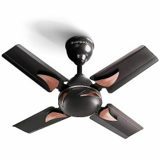 Deals, Discounts & Offers on  - LONGWAY Creta P1 600 mm/24 inch Ultra High Speed 4 Blade Anti-Dust Decorative Star Rated Ceiling Fan (Smoked Brown, Pack of 1)