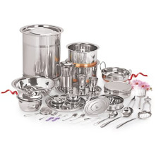 Deals, Discounts & Offers on  - Neelam Stainless Steel Premium 101 pc Wedding Dinner Set