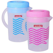 Deals, Discounts & Offers on  - Wonder Homeware Dhara Jug Set, 2 pc jug 2 LTR, Pink Blue Color