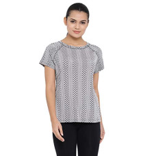 Deals, Discounts & Offers on Women - Clovia Women's Gym/Sports Printed Activewear T-Shirt