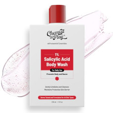Deals, Discounts & Offers on  - Chemist at Play 1% Salicylic Acid Body Wash 236ml | Paraben & SLS Free | Gentle Exfoliating Shower Gel | Prevents Body Acne, Bumpy Skin & Deep Cleanses Skin