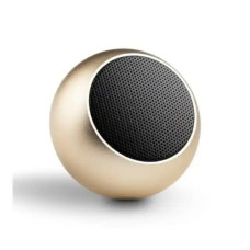 Deals, Discounts & Offers on Electronics - Printme Super Ultra Mini Boost 5 Watt Wireless Bluetooth Portable Speaker with Exceptional Sound Quality, Portable and Built in Mic (Gold)