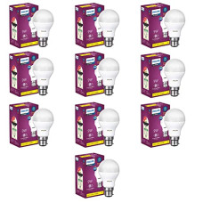 Deals, Discounts & Offers on  - PHILIPS Base B22 9-Watt LED Bulb (Warm White/Golden Yellow) - Pack of 10