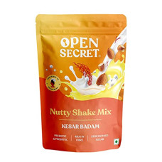 Deals, Discounts & Offers on  - Open Secret Thandai, Milk Beverage| Kesar Badam Thandai Powder Mix(225g)| Holi Gift Hamper| Mixer of Elachi Almonds Coco and Jaggery, No Added Preservatives| Instant Refreshing Drink