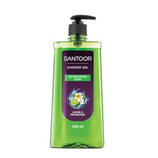 Deals, Discounts & Offers on  - Santoor Lemon & Frangipani Refreshing Shower Gel For Women| Daily Bath Body Wash With Natural Extracts For Soft and Fresh Skin| PH Balanced, Paraben & Silicone-Free| Dermatologically Tested| 500ml