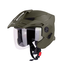 Deals, Discounts & Offers on  - Steelbird SBH-23 Brutal ISI Certified Open Face Helmet