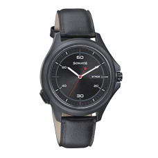 Deals, Discounts & Offers on Men - Sonata Men's Stride Hybrid Smart Black Dial Analog Watch -7130PL03