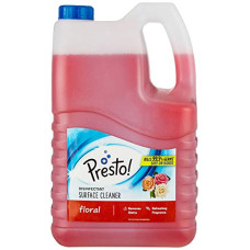 Deals, Discounts & Offers on  - Amazon Brand - Presto! Disinfectant Surface/Floor Cleaner - 5 L (Floral)|Kills 99.9% Germs