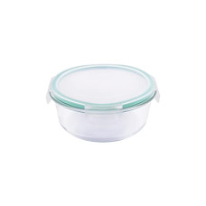 Deals, Discounts & Offers on  - La Opala, Cook Serve Store, Borosilicate Storage Container, Clip N Store with Snap Lid Round 950 ml, 1 pc, Transparent
