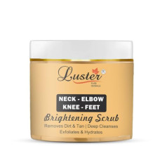 Deals, Discounts & Offers on Beauty Care - Luster Neck-Elbow & Knee-Feet Brightening Scrub | Scrub with Extra Cleansing Formula | Neck,Elbow,Knee,Feet Scrub For Darkness ; Men & Women Brightening Scrub For All Skin Types -100ml