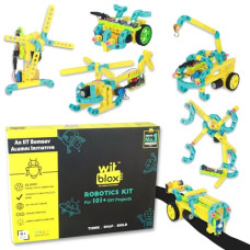 Deals, Discounts & Offers on  - WitBlox DIY Robotic Science Kit 101+ projects 134 Parts, 8 Years+ Kids, Interlocking Bricks, Modular Electronic sensor & Circuits to create Logic 2 Free Live Classes Educational Gift Toys Boys & Girls