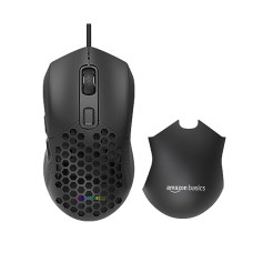 Deals, Discounts & Offers on  - Amazon Basics Gaming Wired Mouse with 6 programmable Buttons I 12800 DPI I 13+1 Modes RGB Light