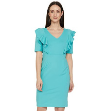Deals, Discounts & Offers on Women - Amazon Brand - Eden & Ivy Women's Crepe Bodycon Knee-Length Dress