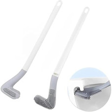 Deals, Discounts & Offers on  - SKYWARE Silicon Toilet Cleaning Brush with Slim No Slip Long Handle Toilet Brush 360 Degree Deep Golf Head Brush Ideal