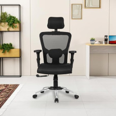 Deals, Discounts & Offers on Furniture - SAVYA HOME Beatle High Back Ergonomic Office Chair with 3D Adjustable Arms, Synchronous 3 Position Tilt Lock Mechanism and 2D Lumbar Support (Ergonomic Meshback, Black, Qty-1,DIY)
