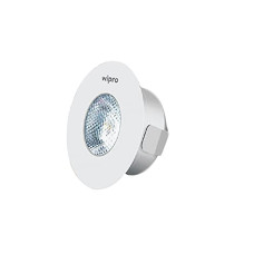 Deals, Discounts & Offers on  - Wipro 3 Watt Atom Spotlight, Compact and Bright 3000K LED Downlighter (Warm White, Pack of 1), Standard